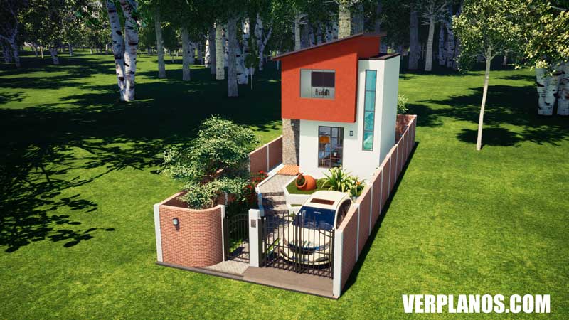 fachada plano de casa vista previa