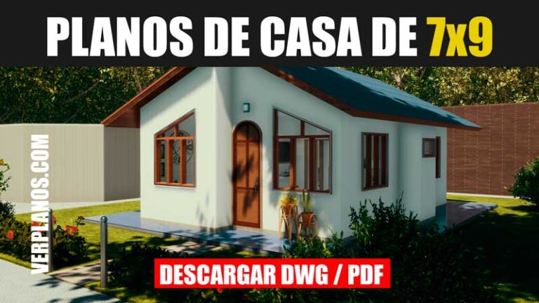 Planos de casa de 1 piso con 2 dormitorios y 1 baño descargar gratis