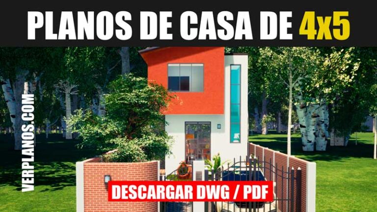 plano de casa economica de 2 pisos gratis descargar dwg para autocad