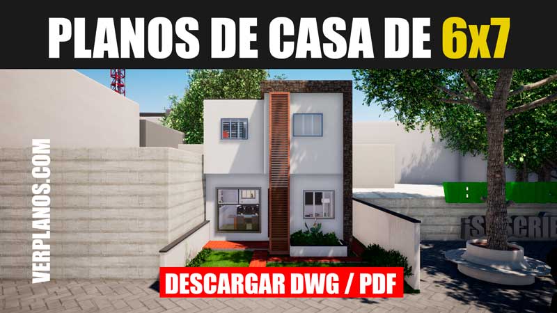 planos de casa gratis con medidas de 2 pisos con 3 dormitorios dwg y pdf