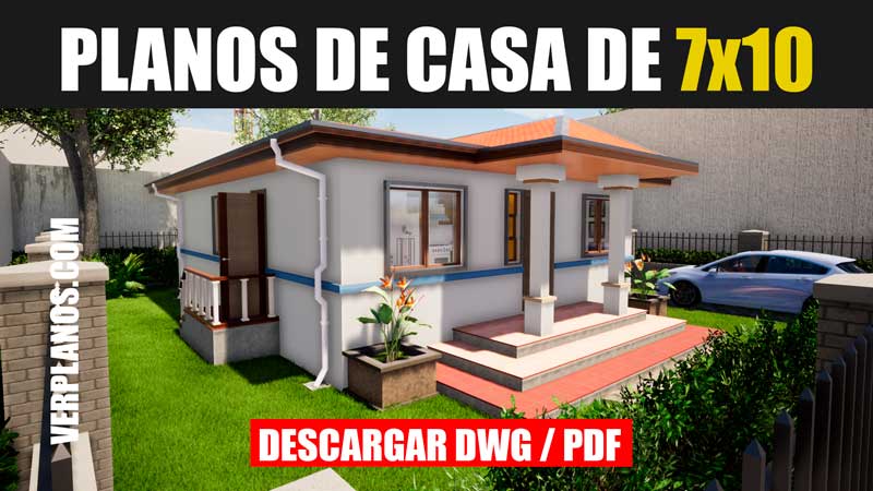 planos de casa gratis con medidas en dwg para autocad