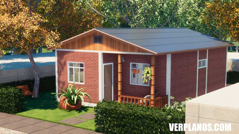 vista previa fachada plano de casa