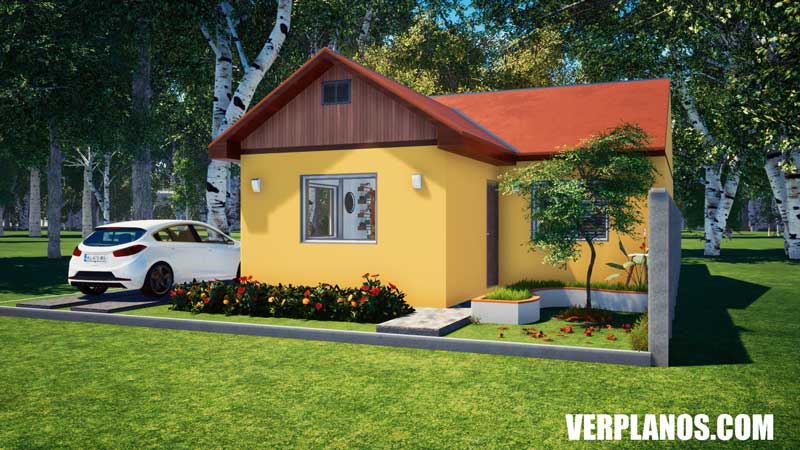 vista previa fachada plano de casa