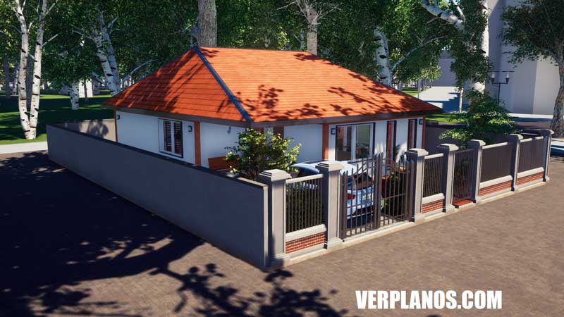 Vista previa fachada plano de casa