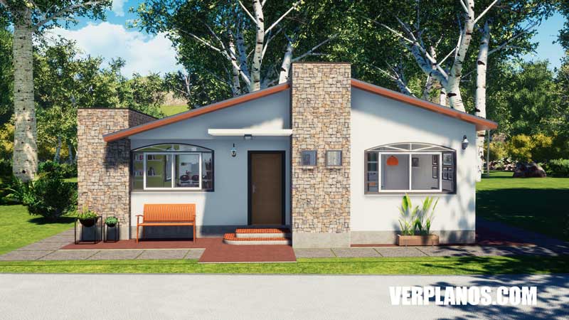 vista previa fachada plano de casa