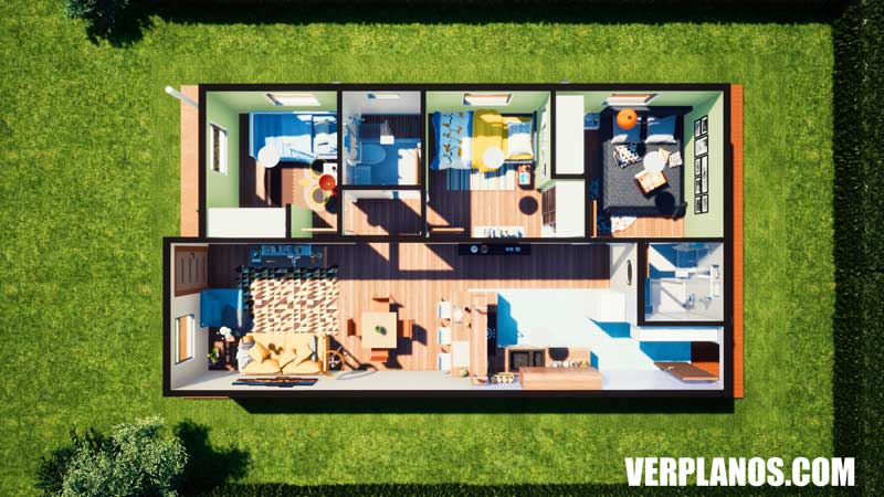 vista previa plano de casa