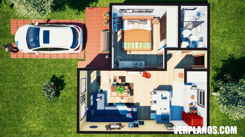 vista previa plano de casa