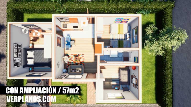 vista previa planta con ampliación