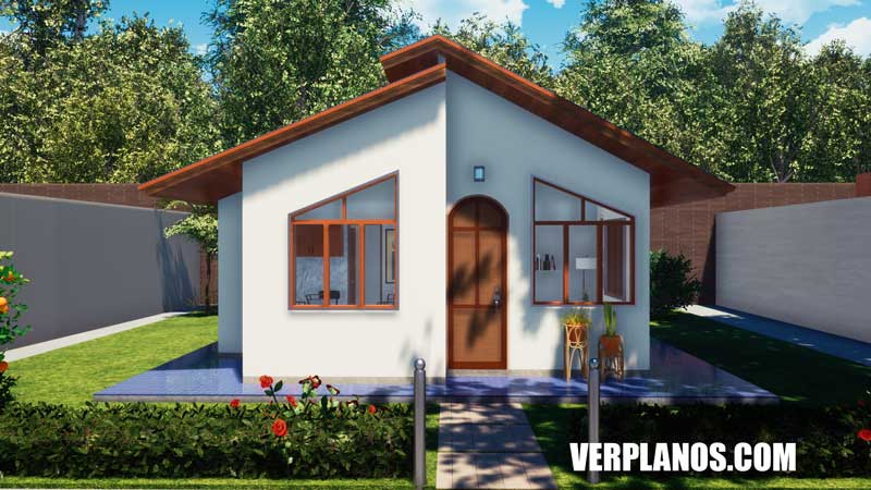 vista previa fachada plano de casa