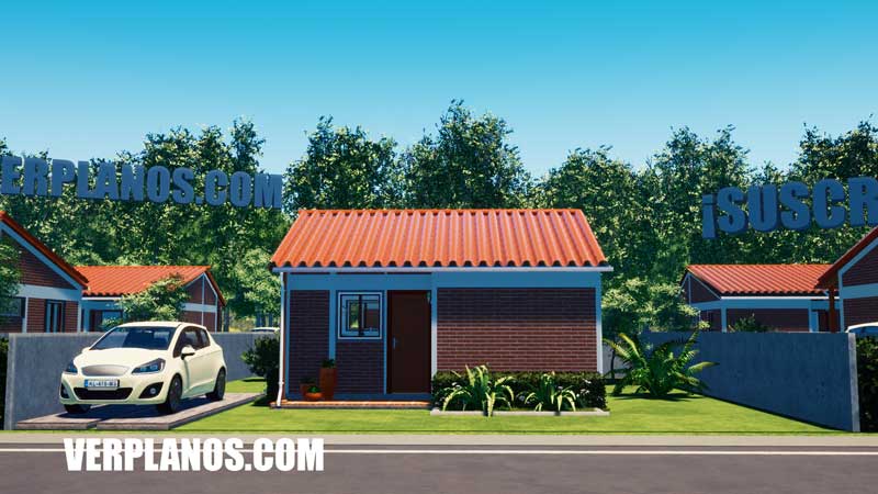 vista previa fachada plano de casa