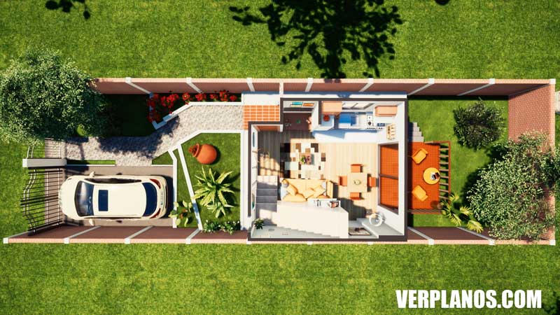 vista previa plano de casa primer piso