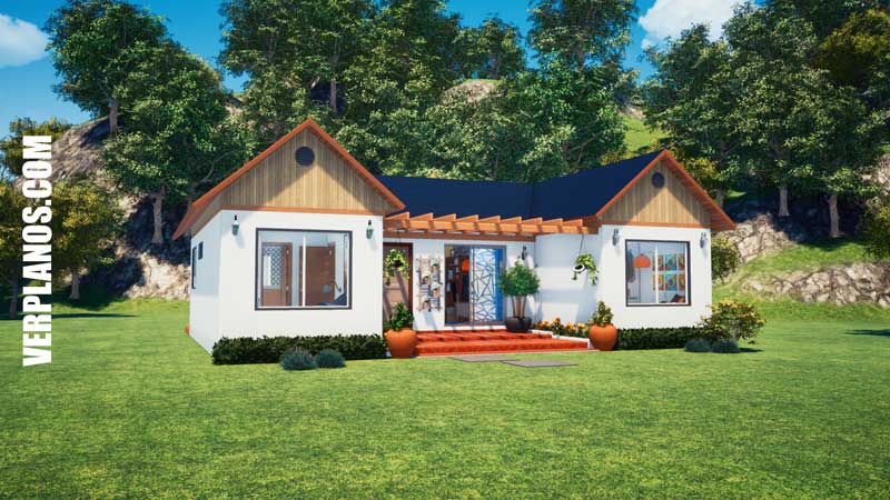 fachada plano de casa