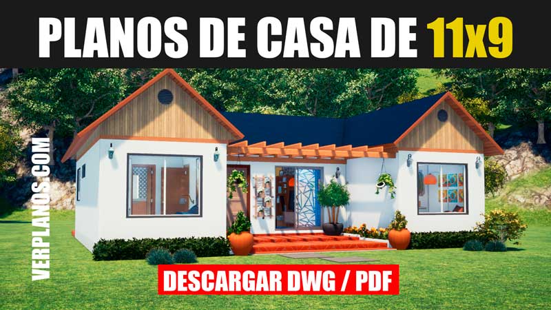 plano de casa con medidas para autocad gratis bajar descargar