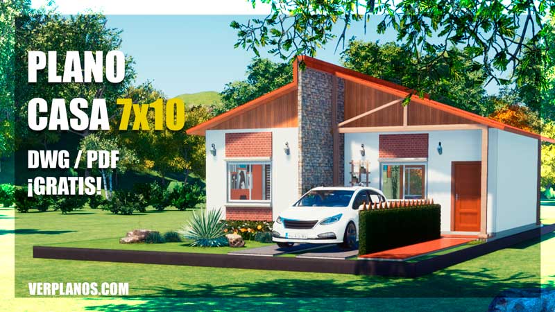 plano de casa economica con medidsa dwg para autocad pdf