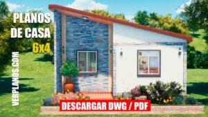 Plano de casa súper económica con posibilidad de ampliar fácil