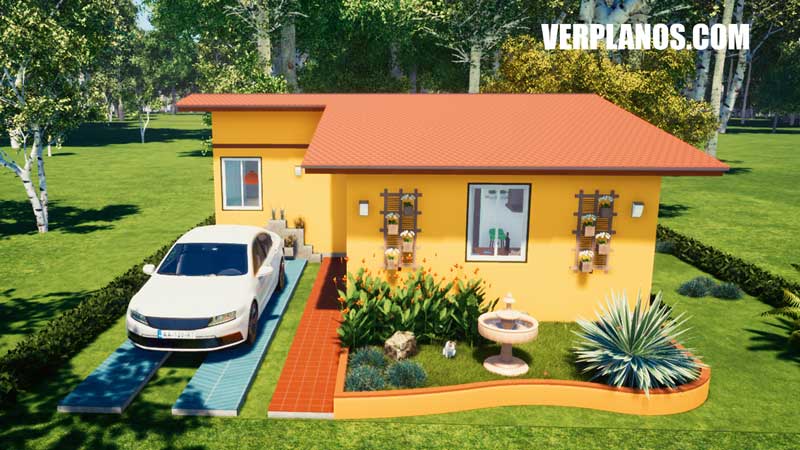 vista previa fachada plano de casa