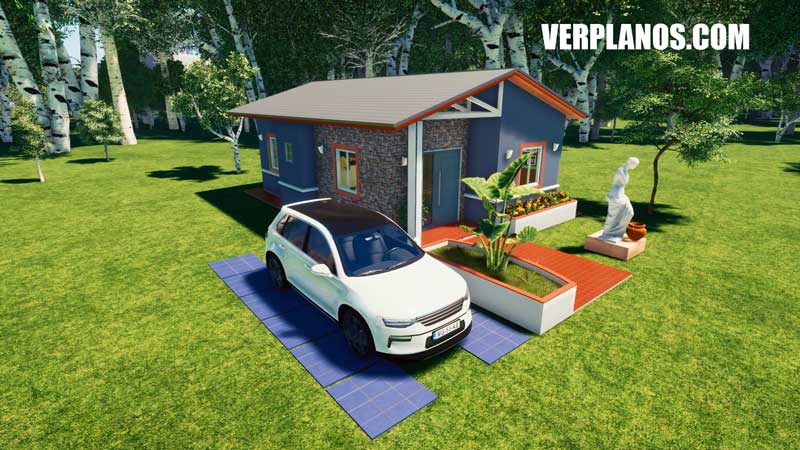 vista previa fachada plano de casa