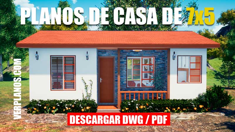 plano de casa economica con medidas