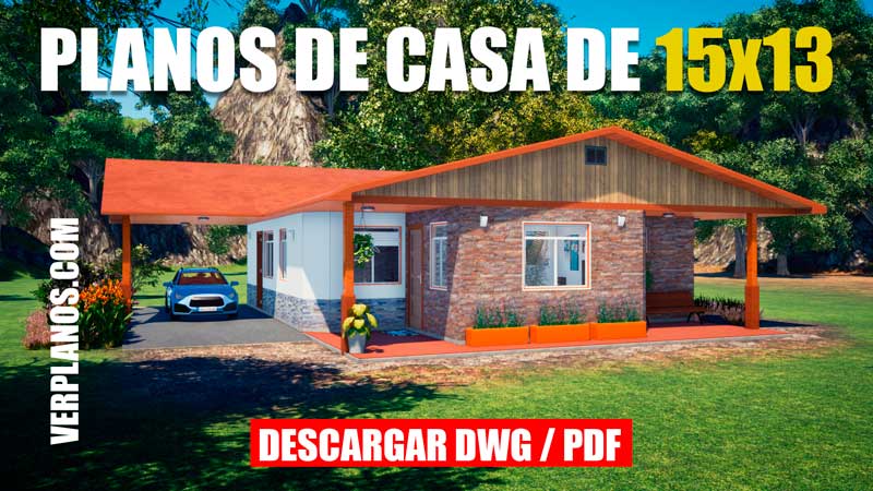 plano de casa grande con medidas dwg para autocad