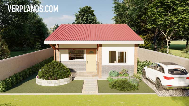 Fachada plano de casa