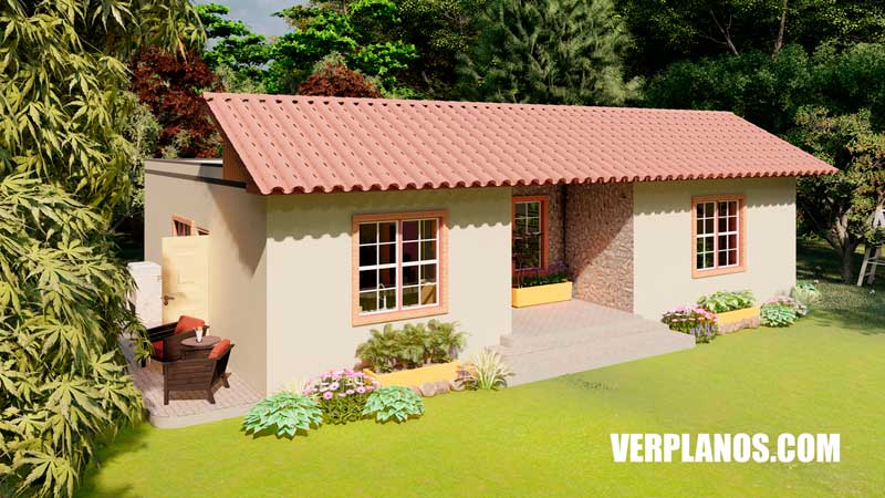 Plano de casa fachada