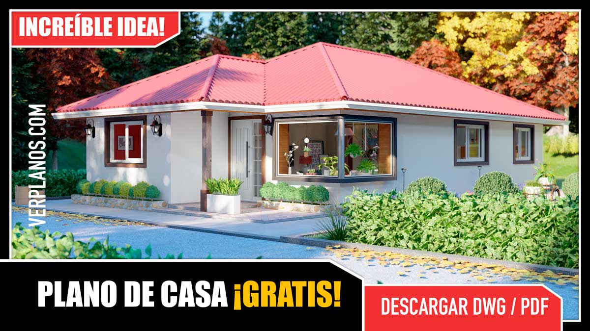 Hermosa Idea de planos de Casa