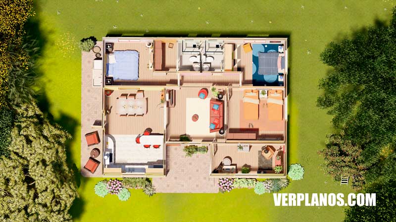 Plano de casa planta