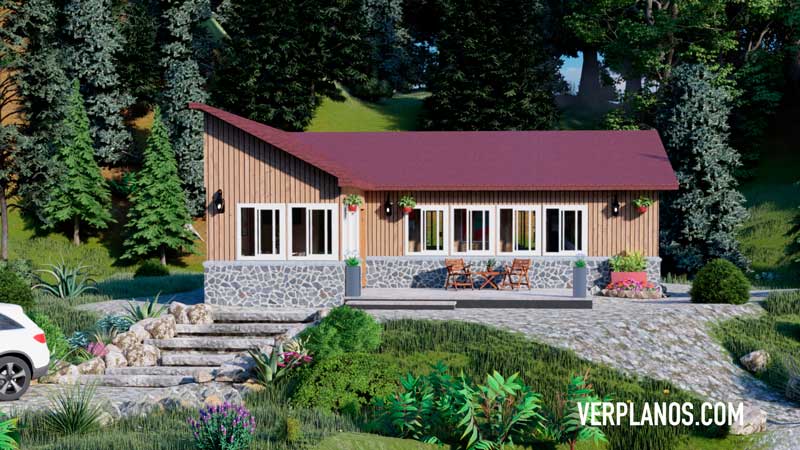 Fachada plano de casa