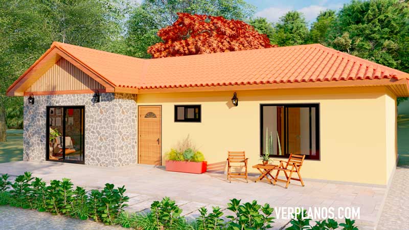 Fachada plano de casa