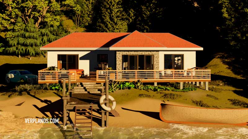 Fachada plano de casa vista previa