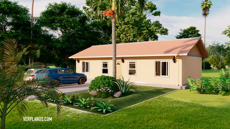 Fachada plano de casa