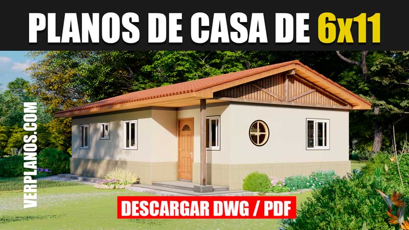 planos de casa de 1 piso con 3 dormitorios 2 baños gratis en autocad y pdf