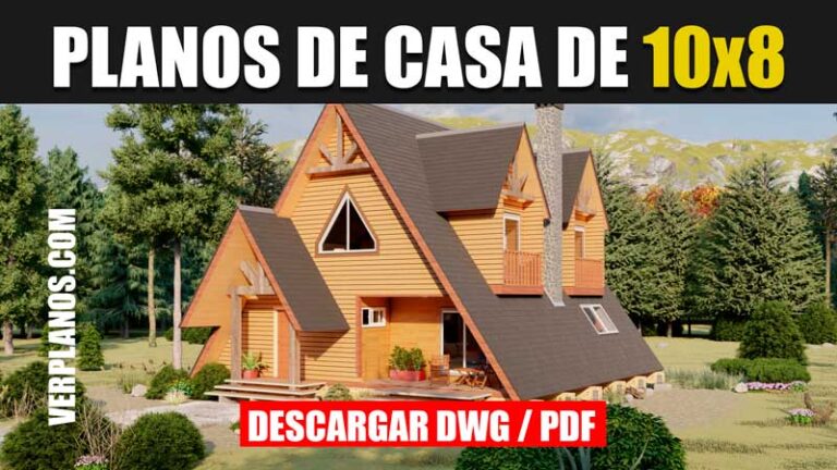 planos de casa alpina 2 pisos 2 dormitorios 2 baños en autocad y pdf gratis