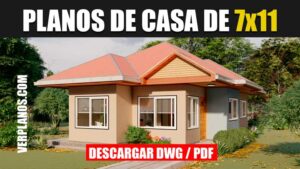 Casa Económica y Pequeña con 3 dormitorios