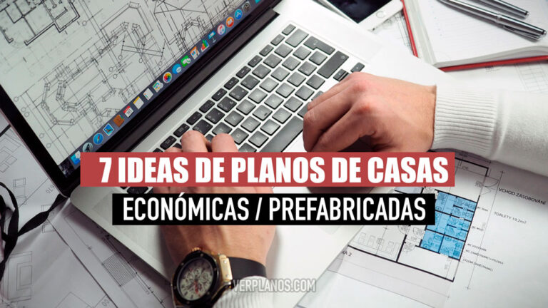 ideas de planos de casas diseños prefabricadas de 1 piso y 2 o 3 dormitorios en autocad y pdf gratis