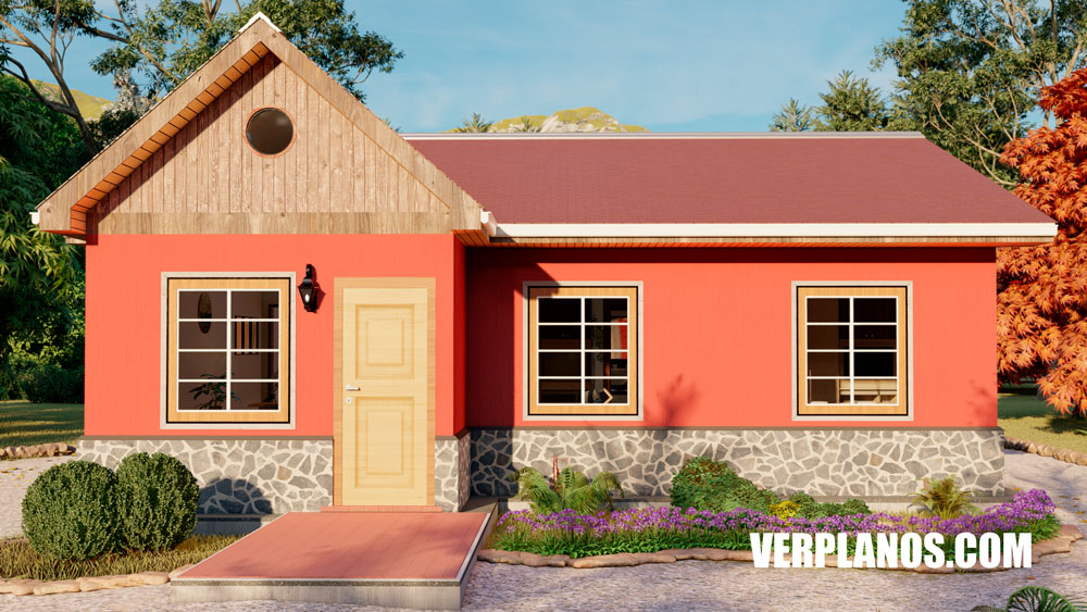 Vista previa fachada plano de casa