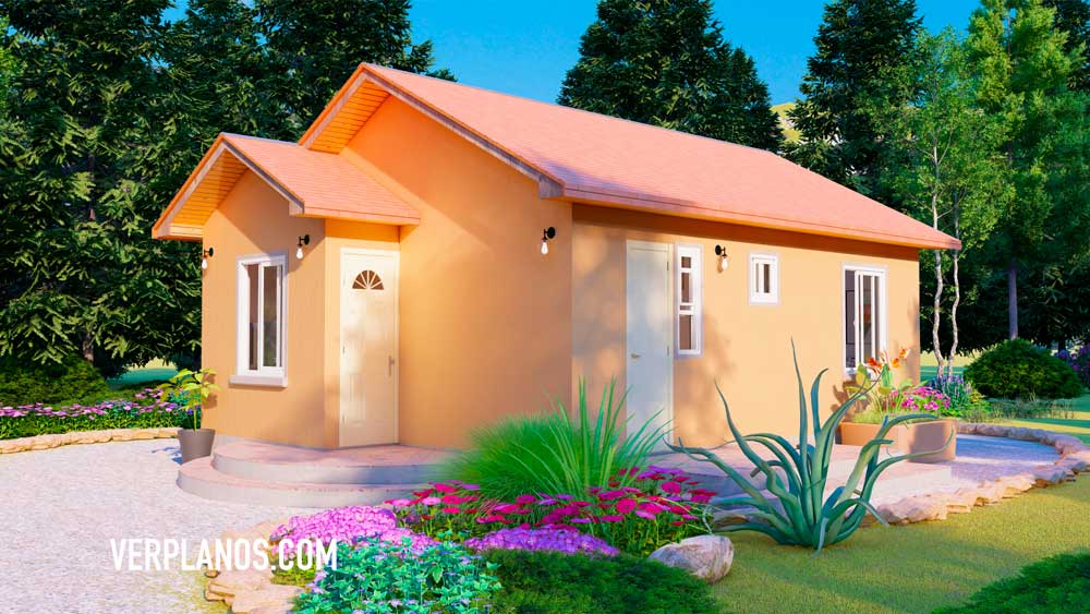 Vista previa fachada plano de casa