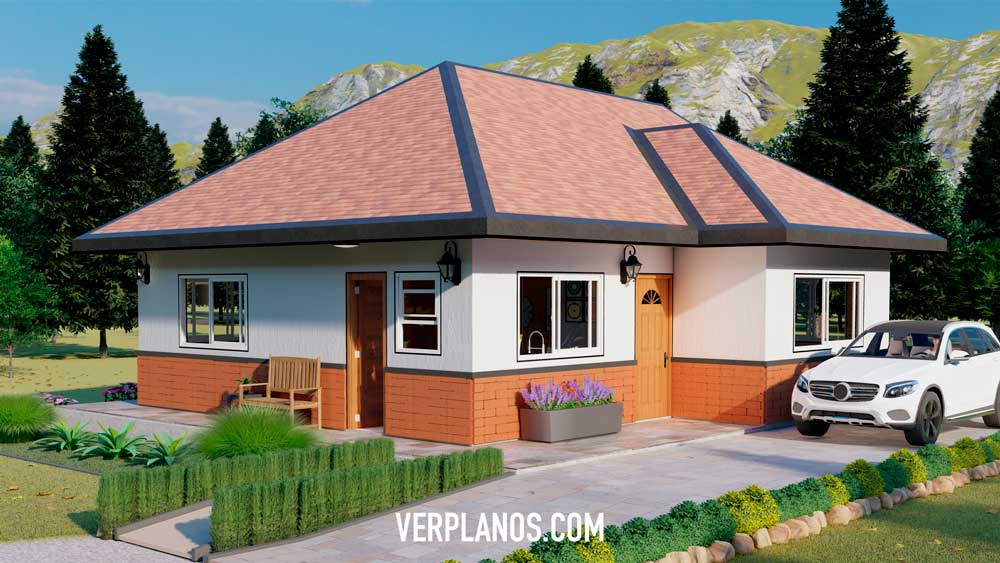 Vista previa fachada plano de casa