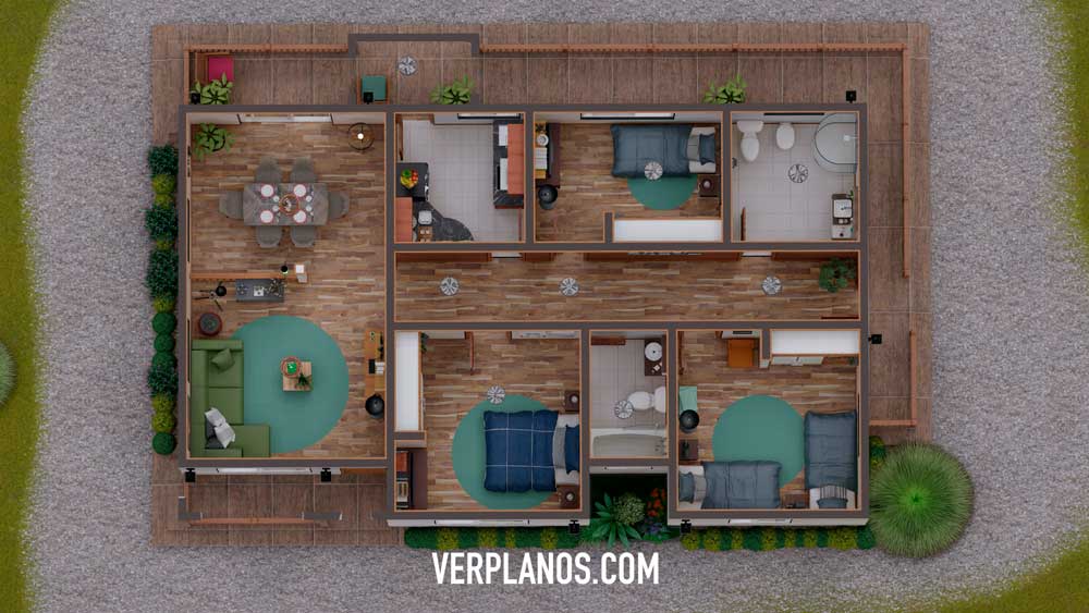 Vista previa de su planta plano de casa