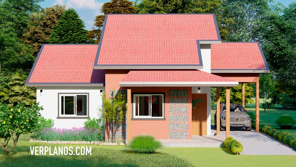 Vista previa fachada plano de casa