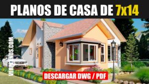 Confortable Plano de Casa Económica y Pequeña de 3 Dormitorios y 2 Baños
