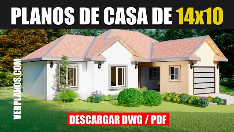 Hermoso y Llamativo Plano de Casa con 3 Dormitorios y 2 Baños