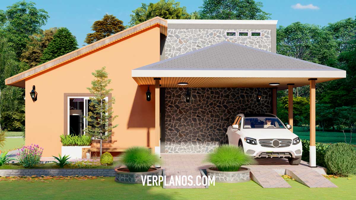 Vista previa de su fachada del plano de casa