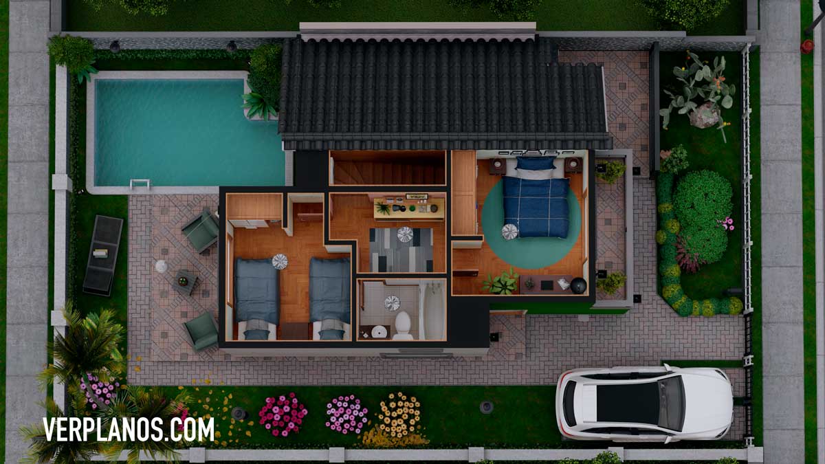 Vista previa de su planta del segundo piso