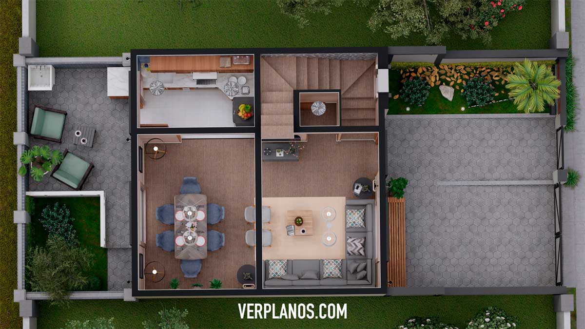 Vista previa de su planta del primer piso