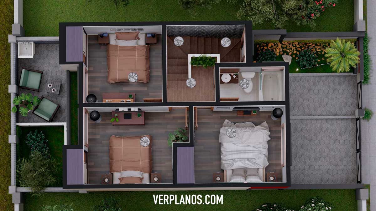 Vista previa de la planta de su segundo piso