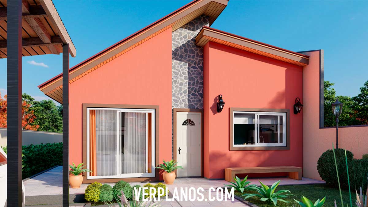 Vista previa fachada plano de casa