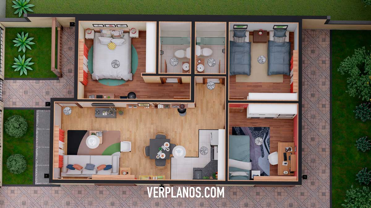 Vista previa en su planta unidad