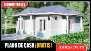 Pequeña y Económica Idea de Planos de Casa (DWG / PDF)