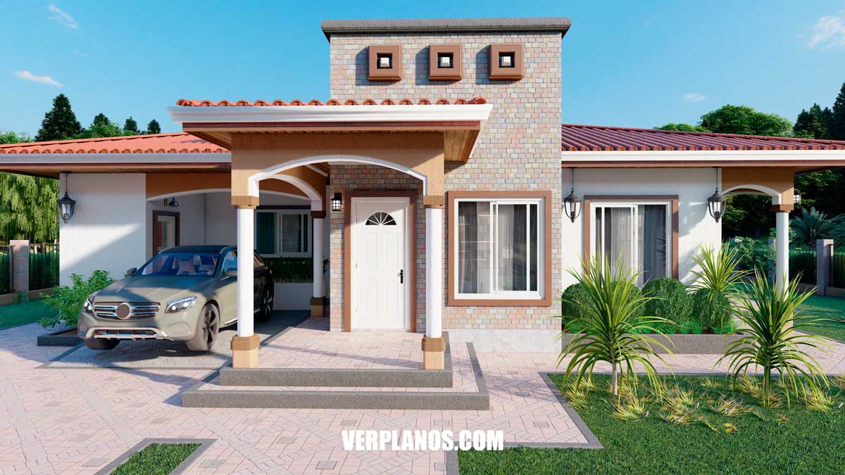 Fachada principal de la casa